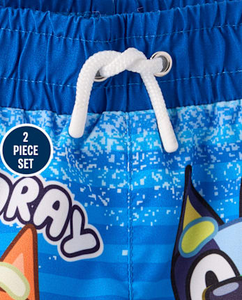 Toddler Boys Blueyâ¢ Rashguard Swimsuit