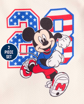 Boys Mickey Mouse™ Americana 2-Piece Outfit Set