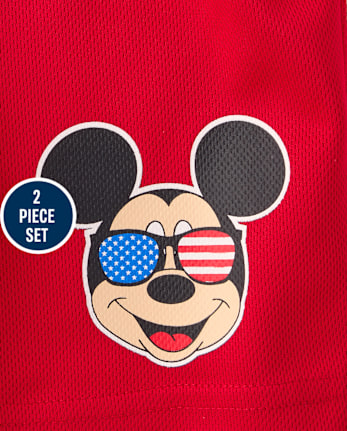 Boys Mickey Mouse™ Americana 2-Piece Outfit Set