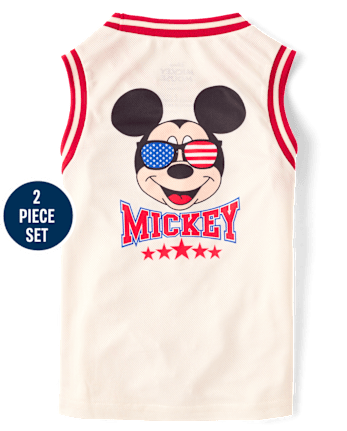 Boys Mickey Mouse™ Americana 2-Piece Outfit Set