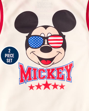 Boys Mickey Mouse™ Americana 2-Piece Outfit Set