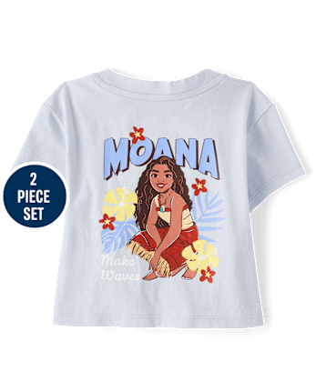 Toddler Girls Moana™ Tropical Leaf 2-Piece Outfit Set