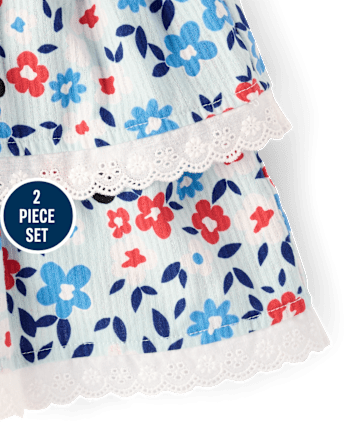 Toddler Girls Minnie Mouse™ Americana 2-Piece Outfit Set