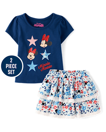 Toddler Girls Minnie Mouse™ Americana 2-Piece Outfit Set