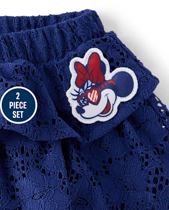 Girls Minnie Mouse™ Americana 2-Piece Outfit Set
