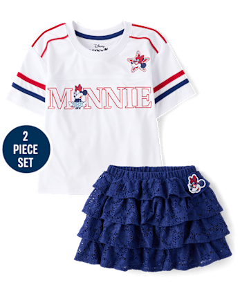 Girls Minnie Mouse™ Americana 2-Piece Outfit Set