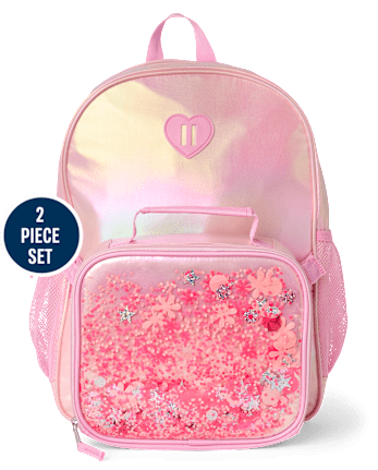 Girls Shimmer Shakey Backpack 2-Piece Set
