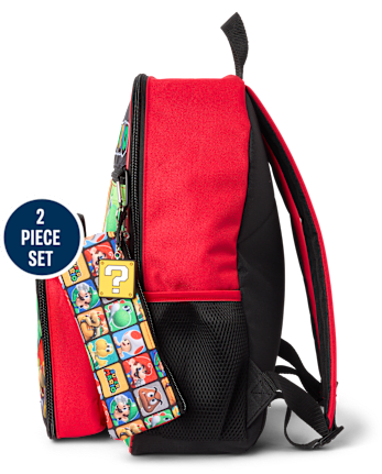 Boys Super Mario Backpack 2-Piece Set