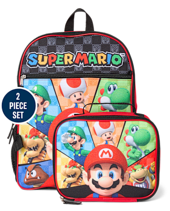 Boys Super Mario Backpack 2-Piece Set