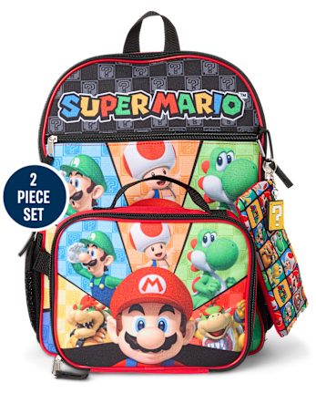 Boys Super Mario Backpack 2-Piece Set
