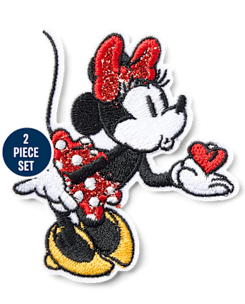 Girls Minnie Mouse™ Embroidered Patch 2-Pack