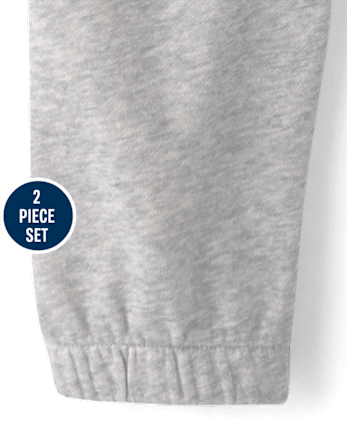 Ensemble 2 pièces en polaire premium à imprimé bouffant pour petites filles