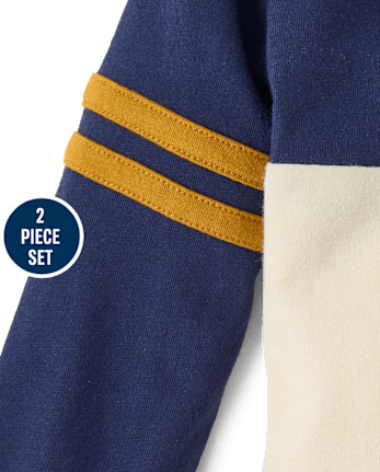 Baby Boys Varsity Stripe 2-Piece Playwear Set