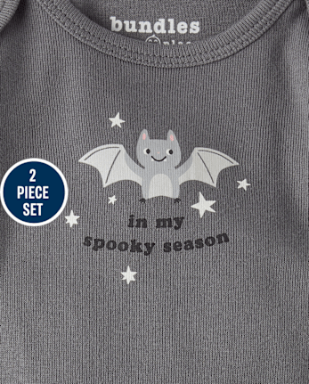 Baby Halloween Bat 2-Piece Playwear Set
