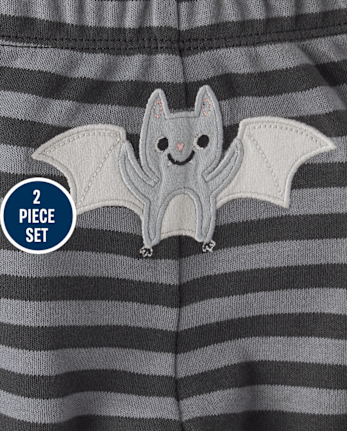 Baby Halloween Bat 2-Piece Playwear Set - MOTOROIL