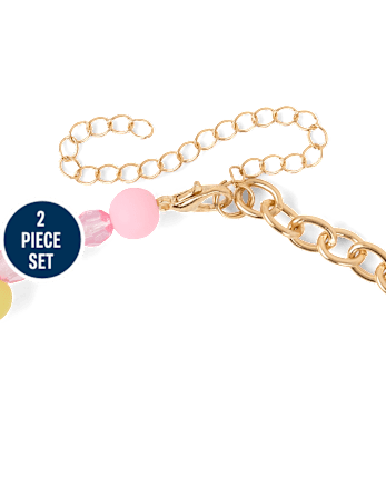 Girls Bear 2-Piece Jewelry Set
