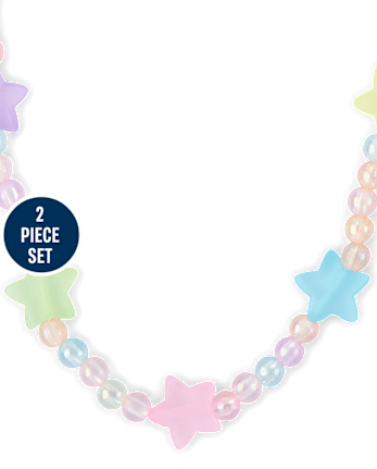Girls Star Beaded 2-Piece Jewelry Set - MULTI CLR