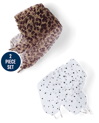 Girls Print Shoelace 2-Pack