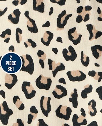Toddler Girls Leopard 2-Piece Outfit Set - HAY STACK