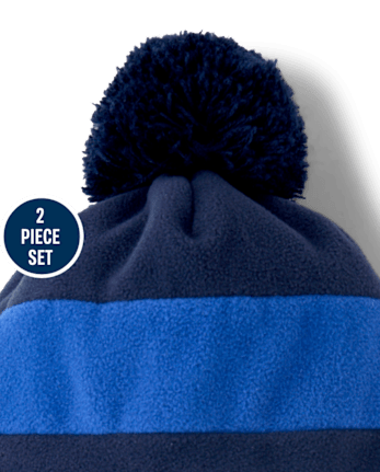 Toddler Boys Colorblock Microfleece 2-Piece Cold Weather Set - TIDAL