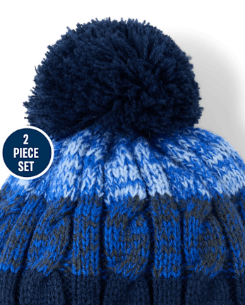 Boys Striped 2-Piece Cold Weather Set - TIDAL