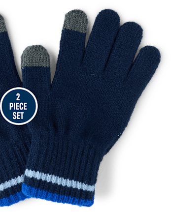 Boys Striped 2-Piece Cold Weather Set - TIDAL