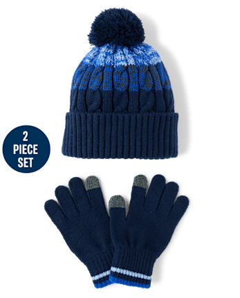 Boys Striped 2-Piece Cold Weather Set - TIDAL