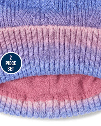 Girls Ombre 2-Piece Cold Weather Set - MULTI CLR