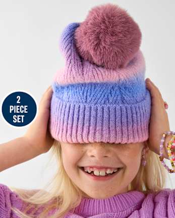 Ensemble 2 pièces ombré pour filles par temps froid - MULTI CLR