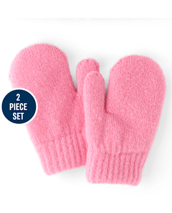 Toddler Girls Rainbow Cable Knit 2-Piece Cold Weather Set - MULTI CLR