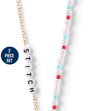 Girls Stitch™ BFF Necklace 2-Pack - MULTI CLR