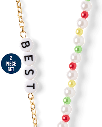 Girls Snoopy™ BFF Holiday Necklace 2-Pack - MULTI CLR