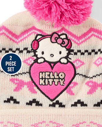 Girls Hello Kitty® Fairisle 2-Piece Cold Weather Set - MULTI CLR