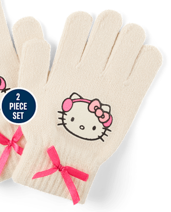 Girls Hello Kitty® Fairisle 2-Piece Cold Weather Set - MULTI CLR