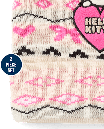Girls Hello Kitty® Fairisle 2-Piece Cold Weather Set - MULTI CLR