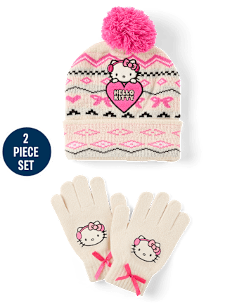 Girls Hello Kitty® Fairisle 2-Piece Cold Weather Set - MULTI CLR