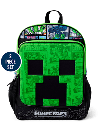 Mochila Minecraft para niños de 2 piezas