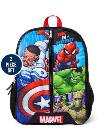 Conjunto de 2 piezas de mochila de los Vengadores para niños
