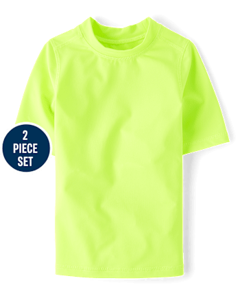 Boys Tropical Rashguard Swimsuit