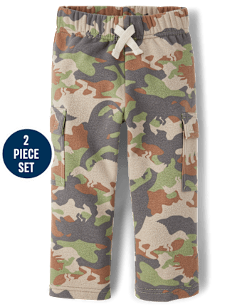 Baby And Toddler Camo Premium Fleece 2-Piece Outfit Set