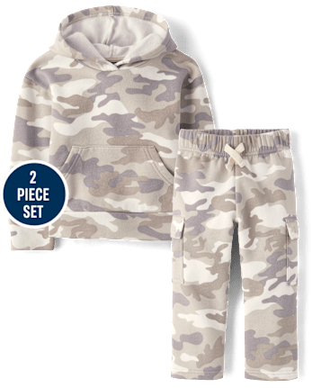 Baby And Toddler Camo Premium Fleece 2-Piece Outfit Set