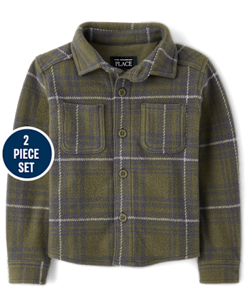 Baby And Toddler Plaid 2-Piece Outfit Set