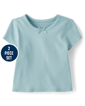 Toddler Girls Ruffle 2-Piece Outfit Set
