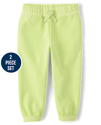 Baby And Toddler Garment Dyed Premium Fleece 2-Piece Outfit Set