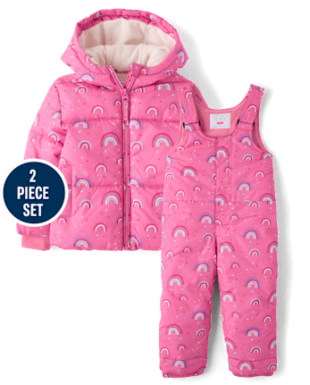 Toddler Girls Rainbow 2-Piece Snow Set