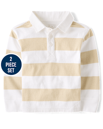 Baby And Toddler Boys Garment Dyed 2-Piece Outfit Set