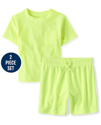 Baby And Toddler Boys Marled 2-Piece Outfit Set