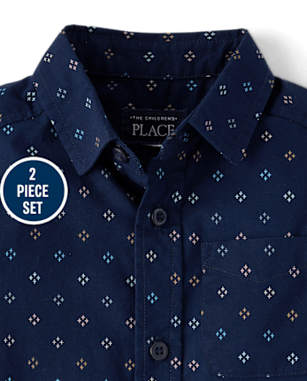 Baby And Toddler Boys Print 2-Piece Outfit Set