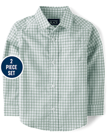 Baby And Toddler Boys Gingham 2-Piece Outfit Set