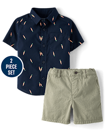 Baby And Toddler Boys Carrot 2-Piece Outfit Set